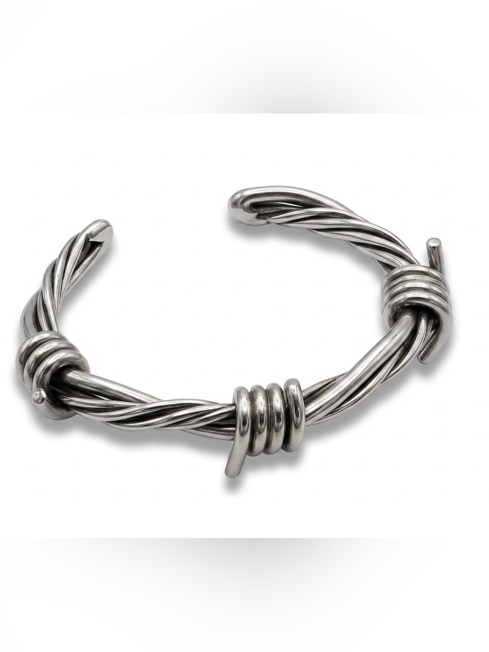 Stainless steel barbed wired  bracelet unisex